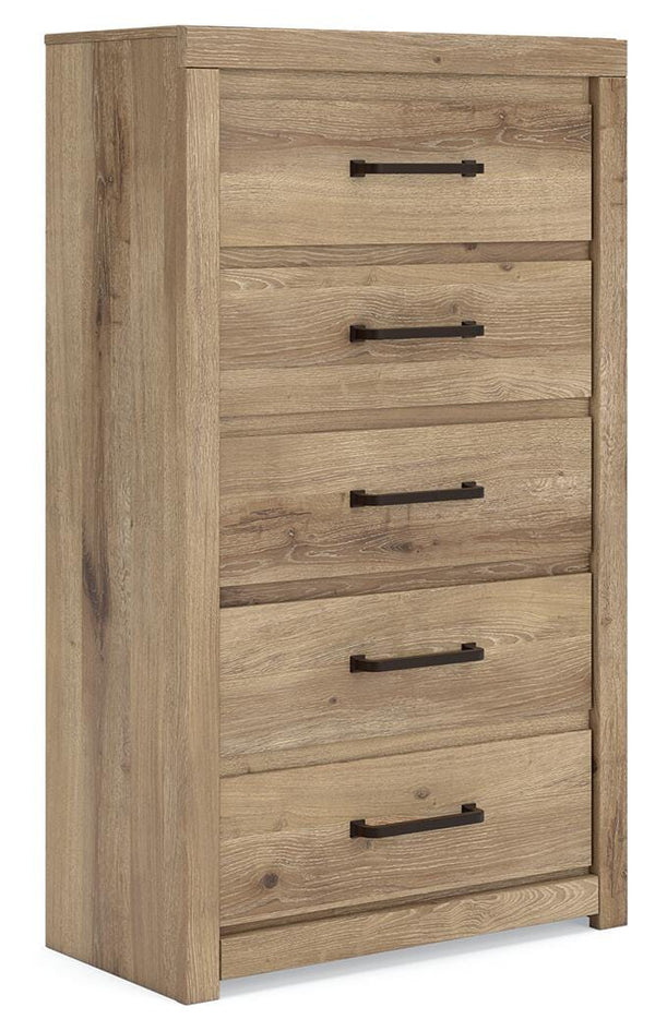 Brozmont Tan Chest of Drawers
