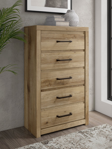 Brozmont Tan Panel Bedroom Set from Ashley - Luna Furniture
