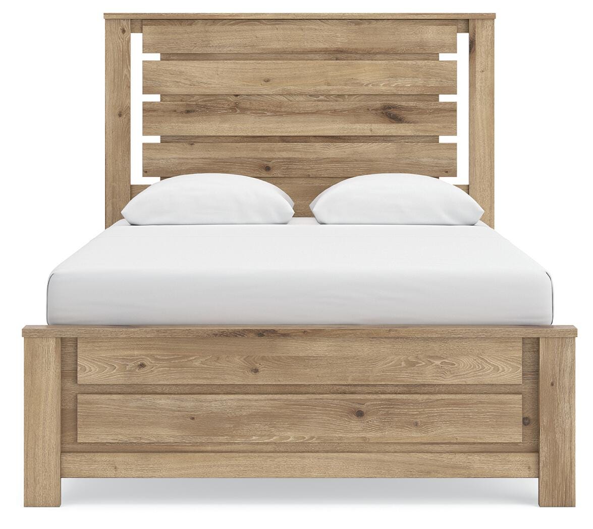 Brozmont Queen Panel Bed, Dresser and Mirror from Ashley - Luna Furniture