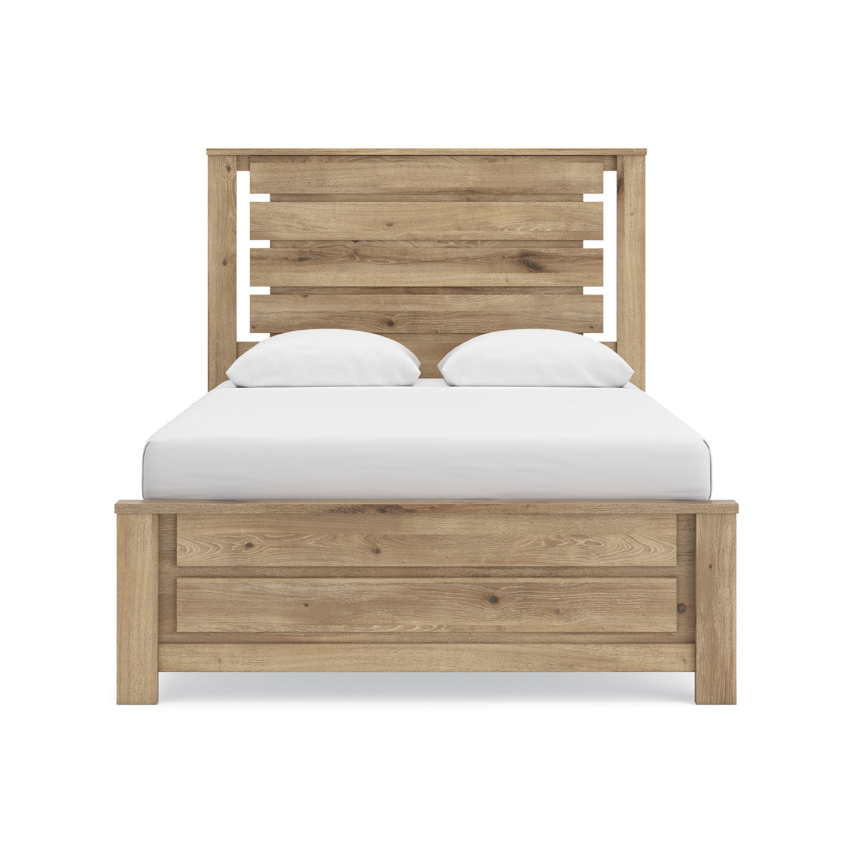 Brozmont Tan Queen Panel Bed from Ashley - Luna Furniture