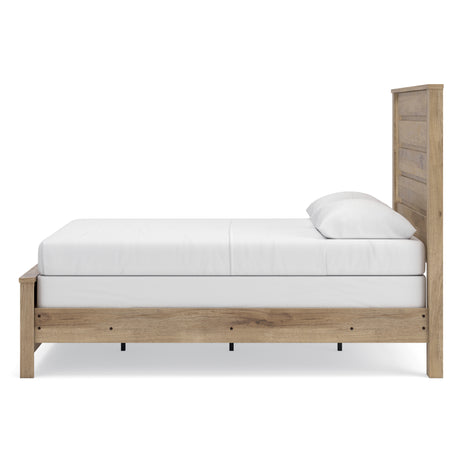 Brozmont Tan Queen Panel Bed from Ashley - Luna Furniture