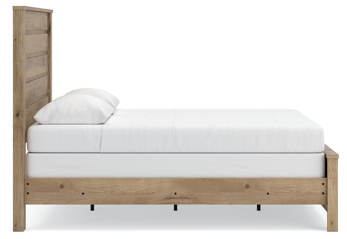 Brozmont Queen Panel Bed, Dresser and Mirror from Ashley - Luna Furniture