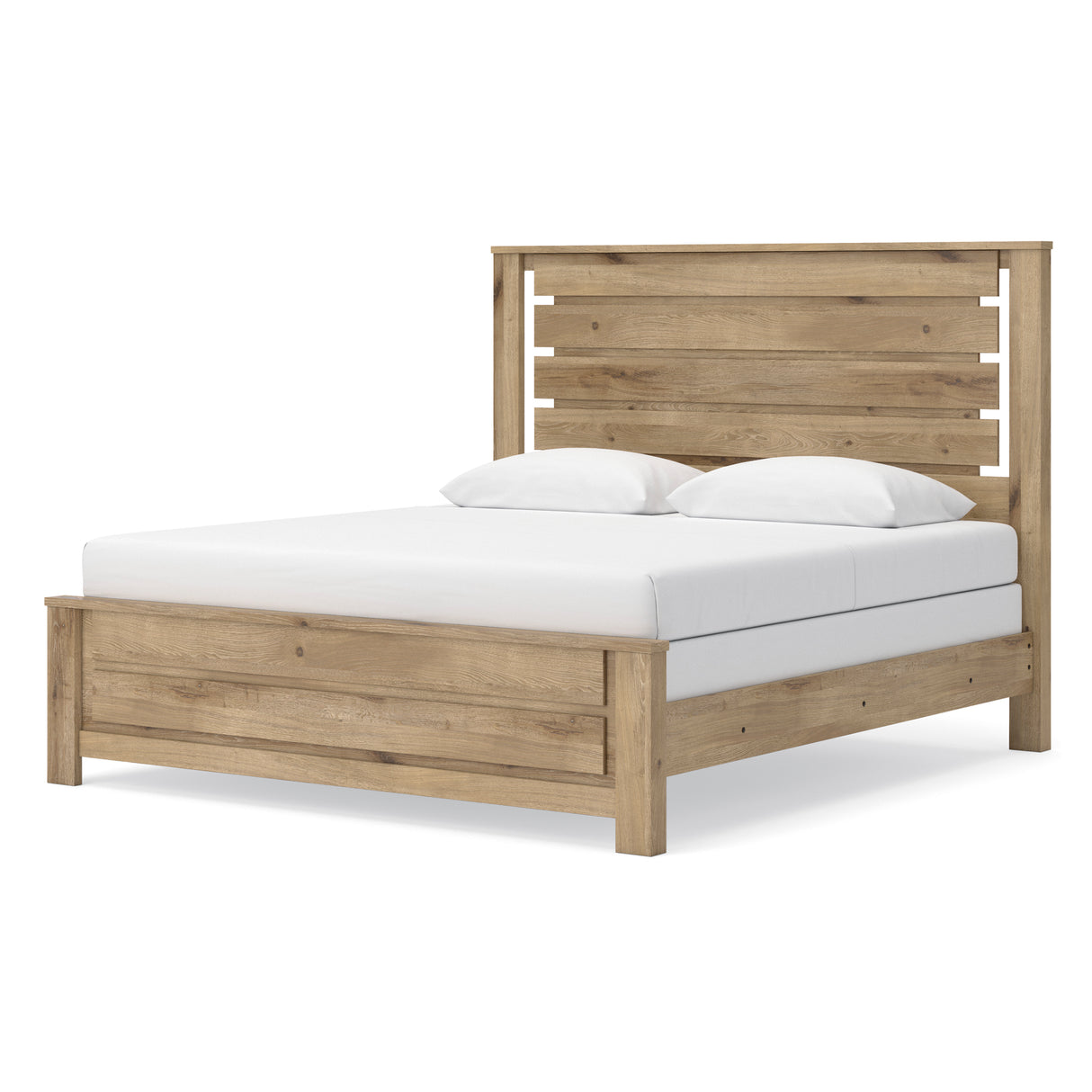 Brozmont Tan King Panel Bed