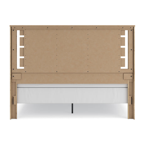 Brozmont Tan King Panel Bed from Ashley - Luna Furniture
