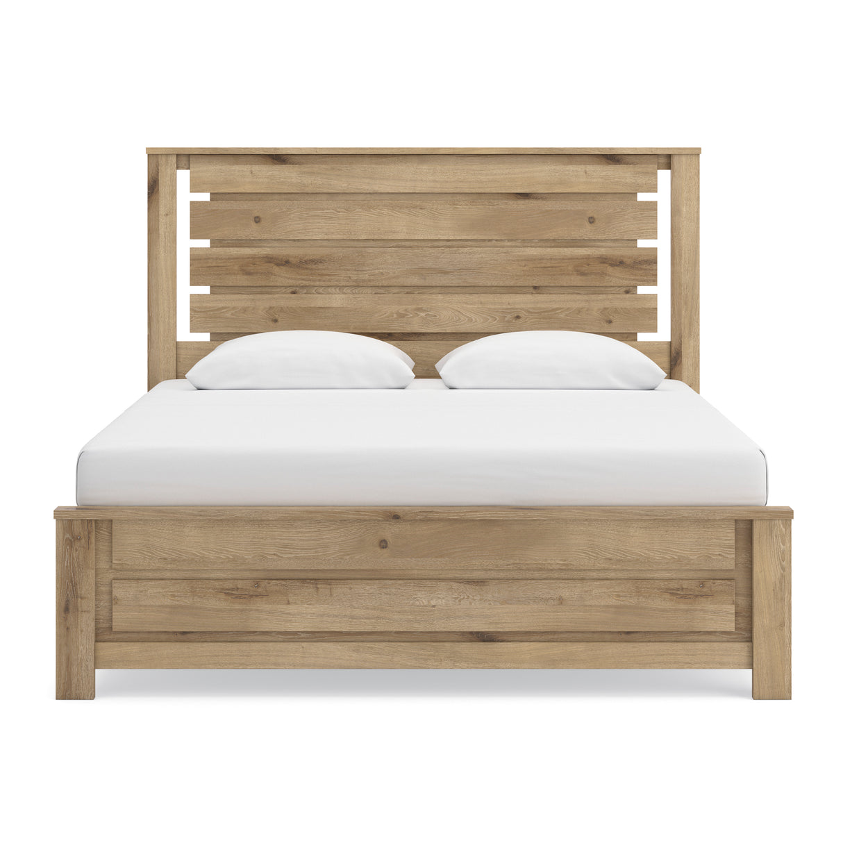 Brozmont Tan King Panel Bed
