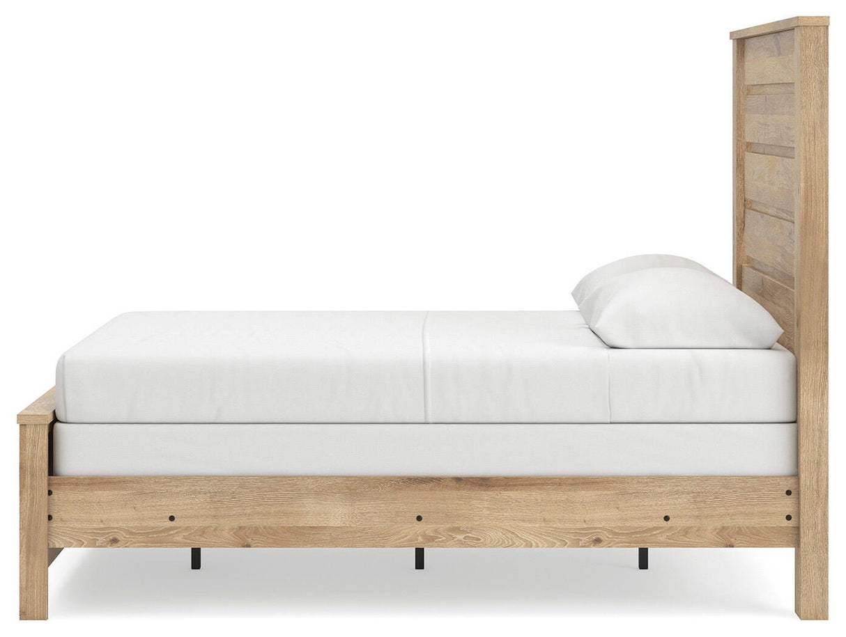 Brozmont Tan Full Panel Bed from Ashley - Luna Furniture