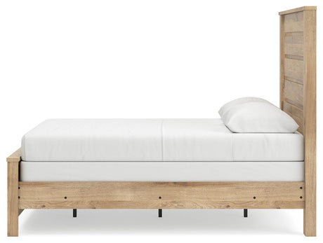 Brozmont Tan Full Panel Bed from Ashley - Luna Furniture