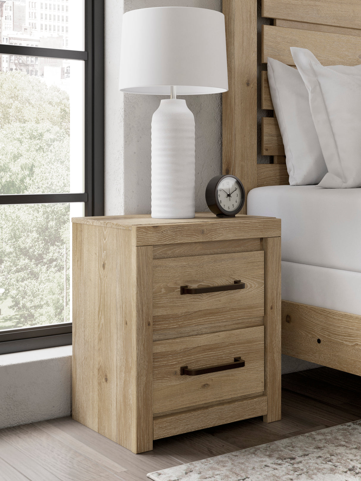 Brozmont Tan Panel Bedroom Set