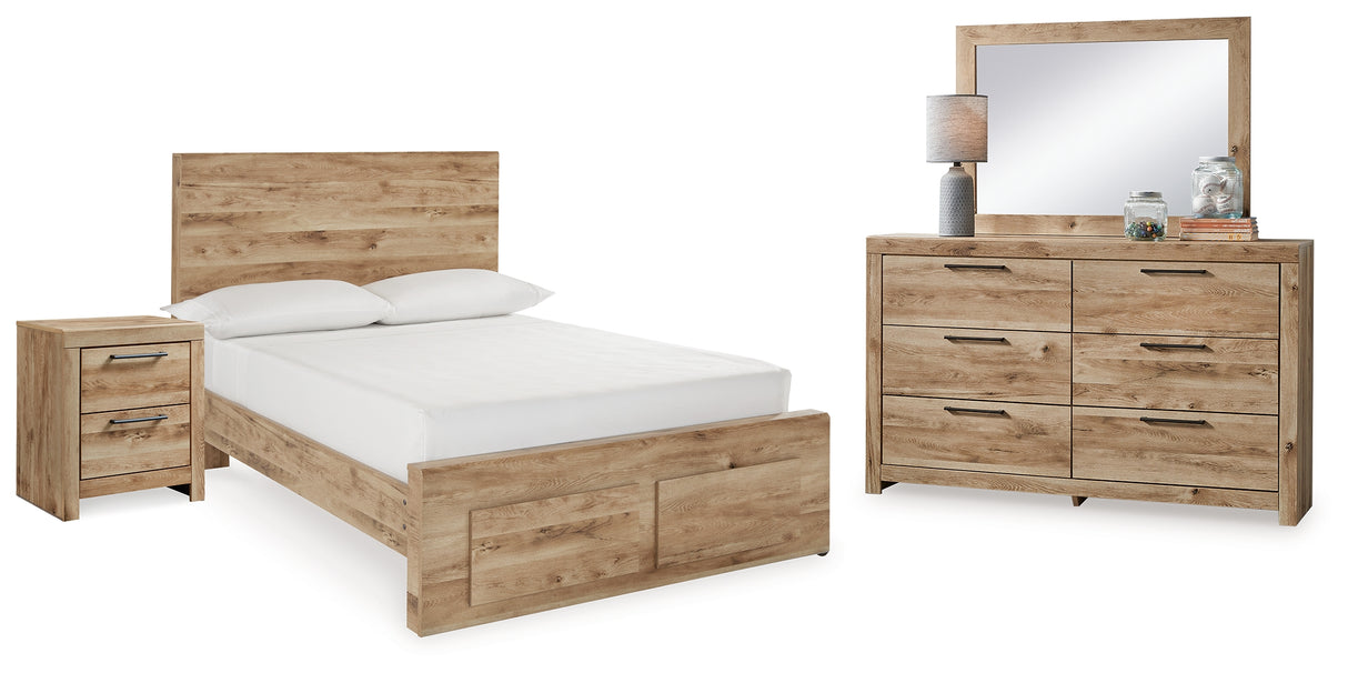 Hyanna Full Storage Panel Bed, Dresser, Mirror and Nightstand from Ashley - Luna Furniture