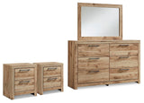 Hyanna Dresser, Mirror and 2 Nightstands from Ashley - Luna Furniture