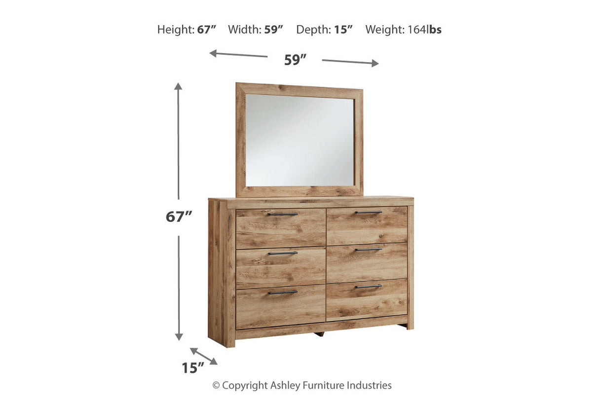 Hyanna Tan Brown Dresser and Mirror from Ashley - Luna Furniture