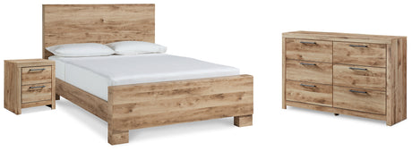 Hyanna Tan Brown Queen Panel Bed, Dresser, and Nightstand from Ashley - Luna Furniture