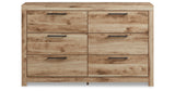 Hyanna Tan Brown King Panel Storage Bed, Dresser and 2 Nightstands from Ashley Furniture - Luna Furniture
