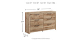 Hyanna Tan Brown Queen Storage Bed, Dresser and 2 Nightstands from Ashley - Luna Furniture