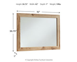 Hyanna Tan Bedroom Mirror (Mirror Only) from Ashley Furniture - Luna Furniture