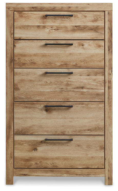 Hyanna Queen Panel Storage Bed, Dresser, Mirror, Chest and 2 Nightstands from Ashley Furniture - Luna Furniture