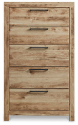Hyanna King Panel Bed, 2 Chests and 2 Nightstands from Ashley - Luna Furniture