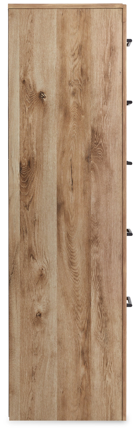 Hyanna Queen Panel Storage Bed, Dresser, Mirror, Chest and 2 Nightstands from Ashley Furniture - Luna Furniture