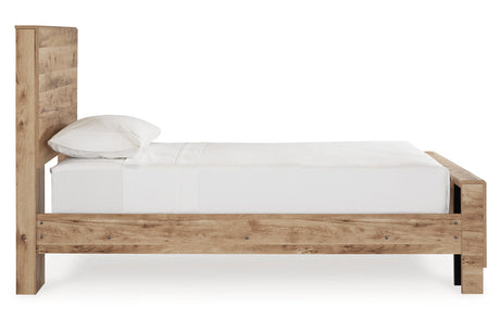 Hyanna Tan Brown Twin Panel Bed from Ashley - Luna Furniture