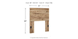 Hyanna Twin Panel Headboard with Mirrored Dresser and Chest in Tan Brown from Ashley - Luna Furniture