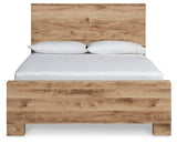 Hyanna Tan Brown King Panel Bed from Ashley - Luna Furniture