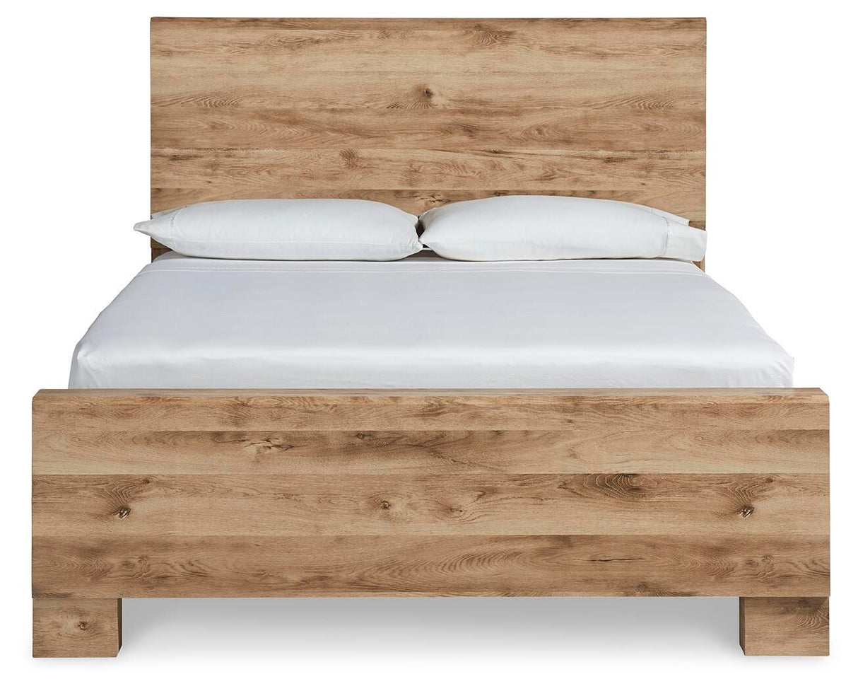 Hyanna Tan Brown Queen Panel Bed from Ashley - Luna Furniture