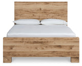 Hyanna Tan Brown Queen Panel Bed, Dresser and Mirror from Ashley - Luna Furniture