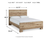 Hyanna Tan Brown Queen Panel Bed, Dresser and Mirror from Ashley - Luna Furniture