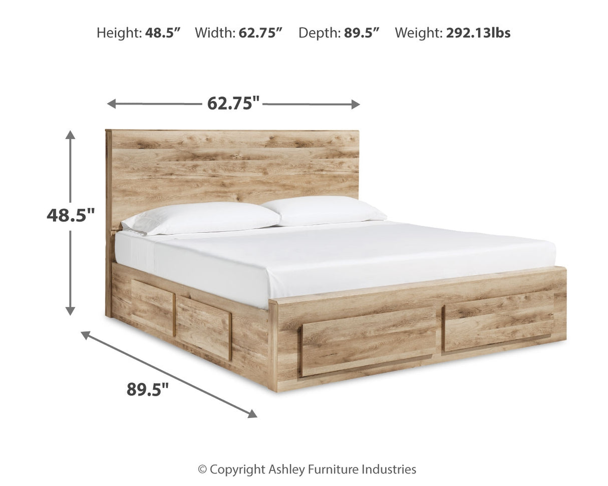 Hyanna Tan Brown Queen Storage Bed, Dresser and Nightstand from Ashley - Luna Furniture