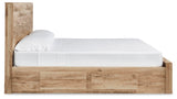 Hyanna Tan Brown Queen Storage Platform Bed with 4 Drawers from Ashley - Luna Furniture