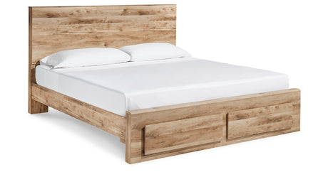 Hyanna Tan Brown Queen Storage Platform Bed from Ashley - Luna Furniture