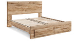 Hyanna Tan Brown Queen Storage Bed, Chest and Nightstand from Ashley - Luna Furniture