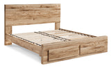 Hyanna Tan Brown Storage Platform Bedroom Set from Ashley - Luna Furniture