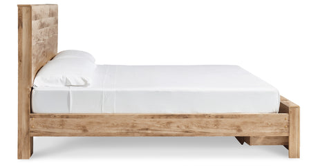 Hyanna Tan Brown Queen Storage Platform Bed from Ashley - Luna Furniture