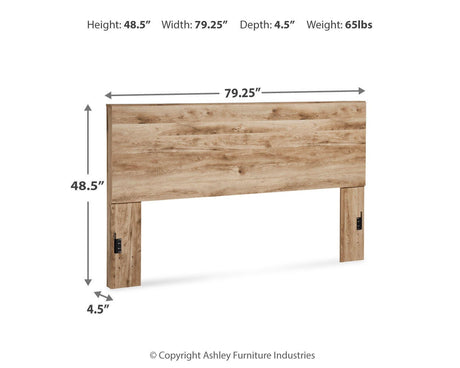 Hyanna Tan Brown King Panel Headboard, Dresser and Mirror from Ashley - Luna Furniture