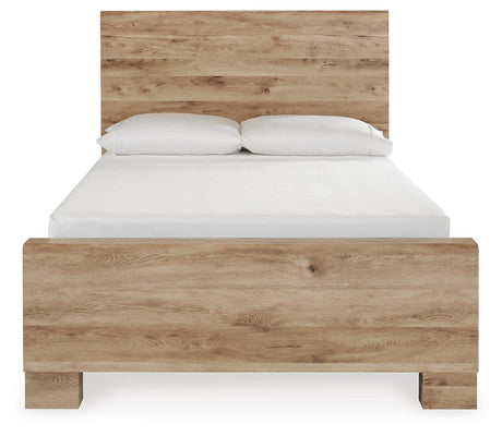 Hyanna Tan Brown Full Storage Platform Bed with 2 Drawers from Ashley Furniture - Luna Furniture