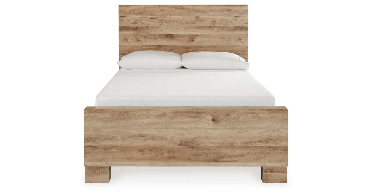 Hyanna Tan Brown Full Storage Platform Bed with 2 Drawers from Ashley Furniture - Luna Furniture