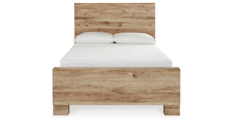 Hyanna Tan Brown Full Storage Platform Bed with 2 Drawers from Ashley Furniture - Luna Furniture