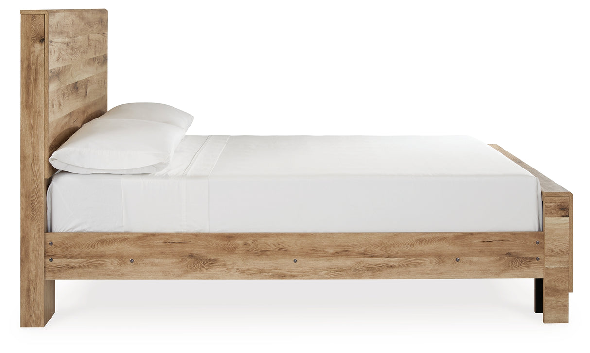 Hyanna Tan Brown Full Panel Bed from Ashley - Luna Furniture