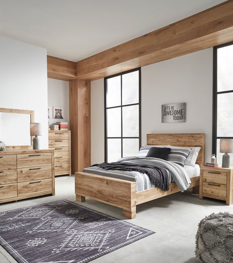 Hyanna Tan Brown Youth Panel Bedroom Set from Ashley - Luna Furniture