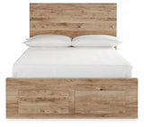 Hyanna Tan Brown Full Storage Platform Bed from Ashley - Luna Furniture