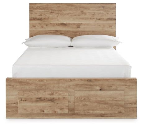 Hyanna Tan Brown Full Storage Platform Bed from Ashley - Luna Furniture