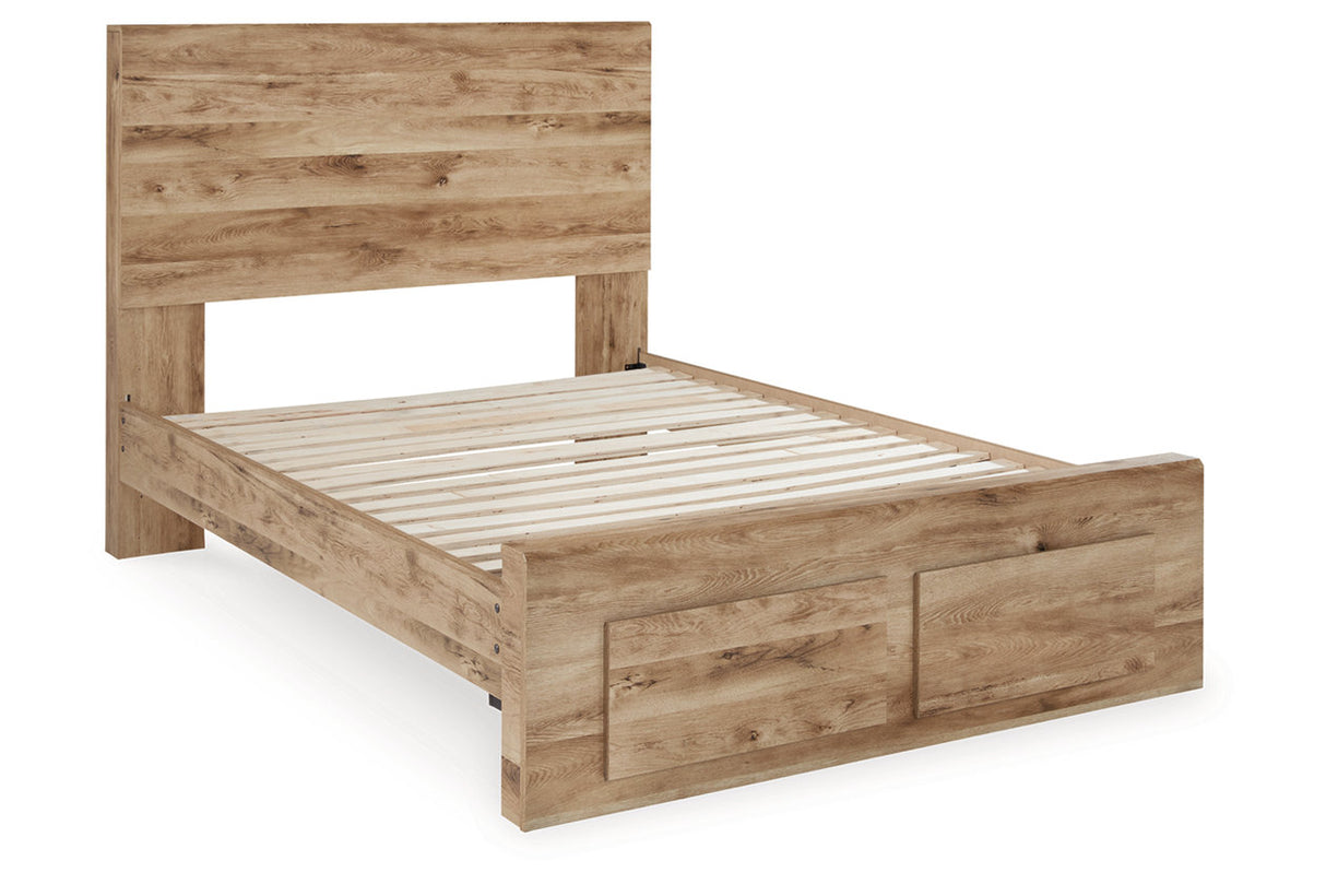 Hyanna Tan Brown Full Storage Platform Bed from Ashley - Luna Furniture