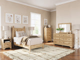 Aleaport Warm Brown Youth Panel Bedroom Set from Ashley Furniture - Luna Furniture
