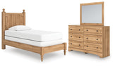 Aleaport Twin Panel Bed, Dresser and Mirror from Ashley - Luna Furniture