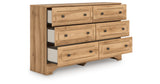 Aleaport Warm Brown Dresser from Ashley - Luna Furniture