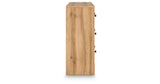 Aleaport King Panel Bed with Dresser and Chest in Warm Brown from Ashley - Luna Furniture