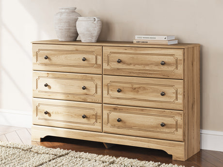 Aleaport Warm Brown Youth Panel Bedroom Set from Ashley - Luna Furniture
