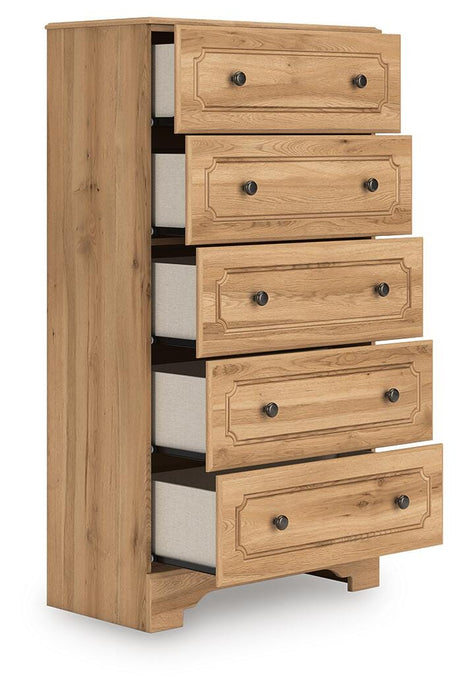Aleaport Full Panel Bed, Dresser, Mirror, Chest and Nightstand from Ashley Furniture - Luna Furniture