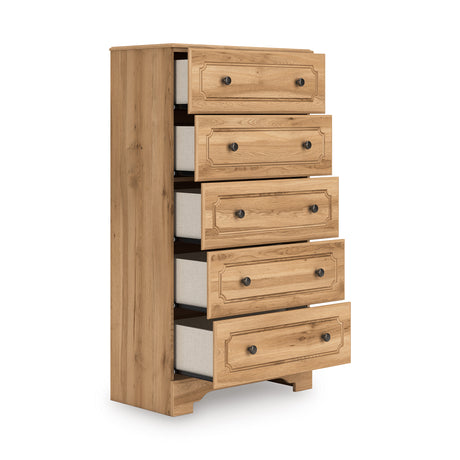 Aleaport Warm Brown Youth Panel Bedroom Set from Ashley - Luna Furniture